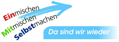 Logo der Tagung Einmischen - Mitmischen - Selbstmachen!